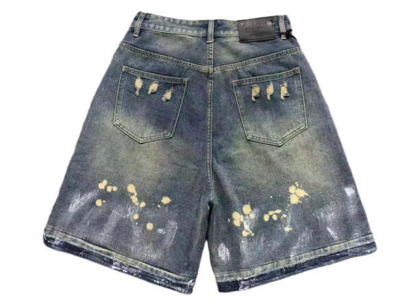 Drippy Summer Shorts — Painted Denim - Image 4