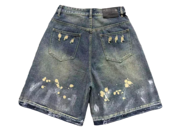 Drippy Summer Shorts — Painted Denim - Image 6