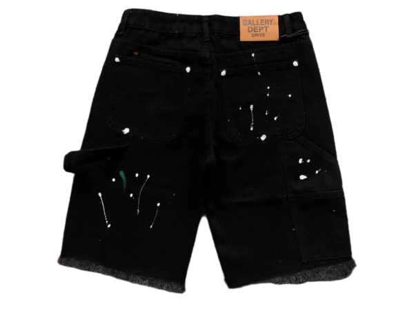 Drippy Summer Shorts - Black Paint