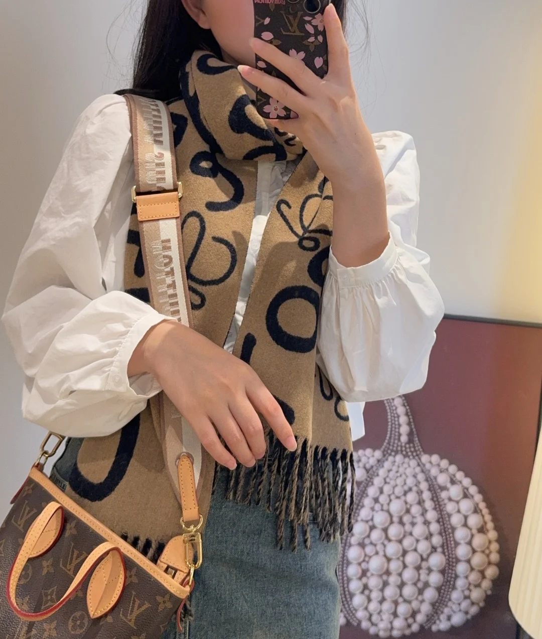 Loewe Anagram Scarf — Image 1