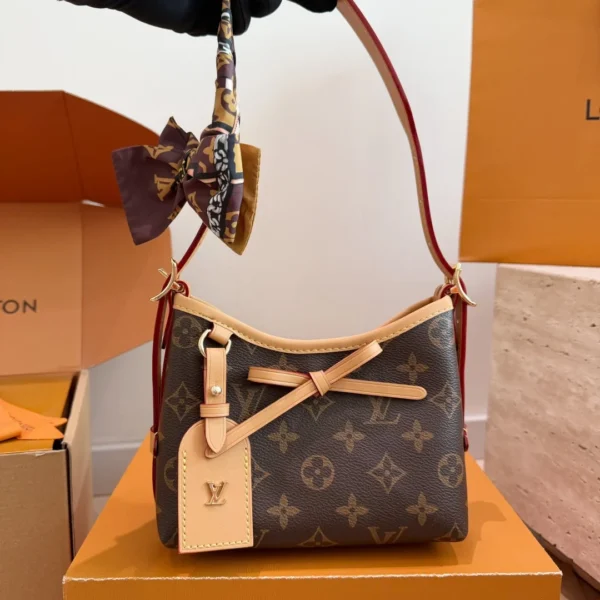 Louis Vuitton CarryAll Handbag - Red — Image 1