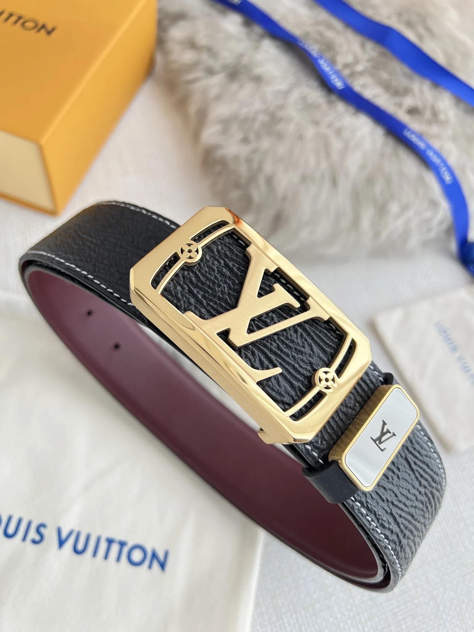 Louis Vuitton Belt - Burgundy — Image 2