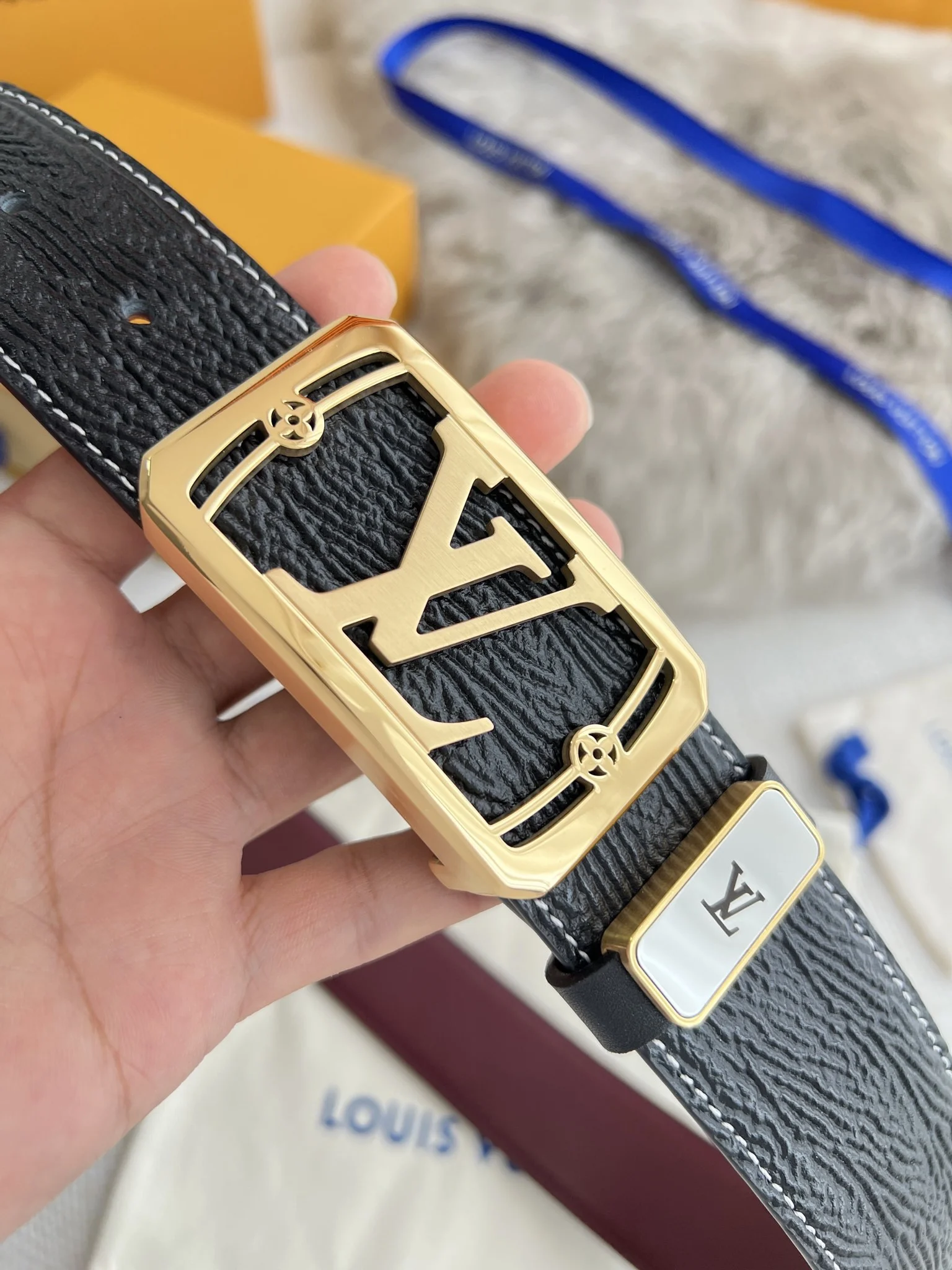 Louis Vuitton Belt - Burgundy — Image 3