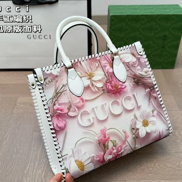 Gucci Hand-Woven Tote Bag - Image 1