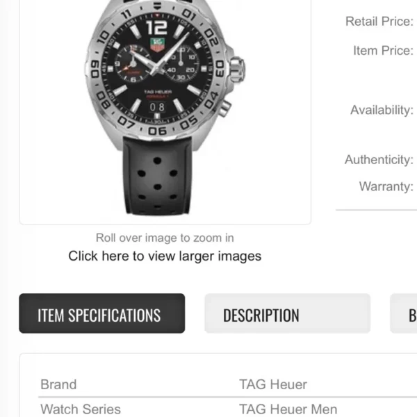 TAG Heuer Formula 1 Watch 41 mm — Image 1